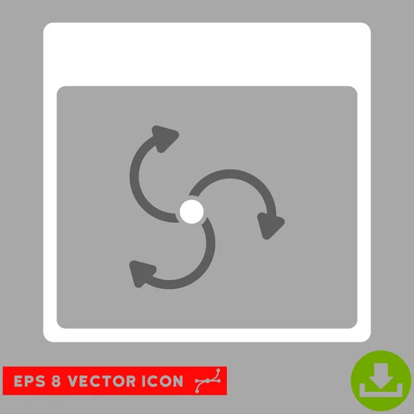 Cyclone Calendrier Page vectorielle Eps Icône — Image vectorielle