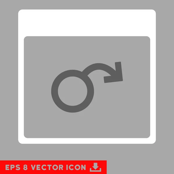 Impuissance Calendrier Page vectorielle Eps Icône — Image vectorielle