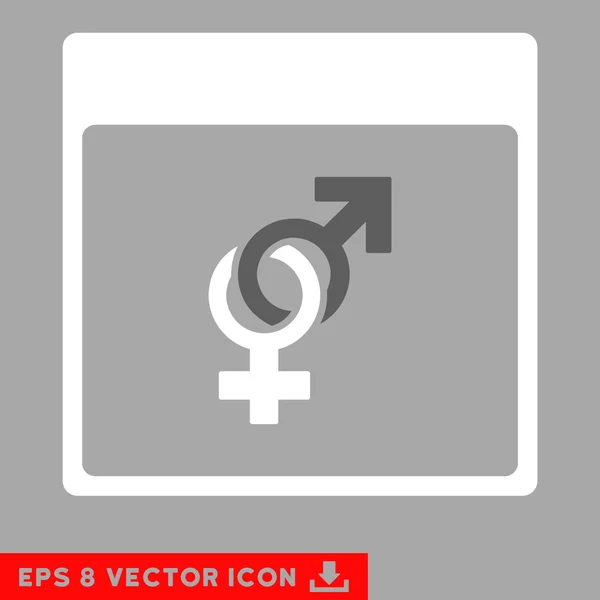 Marriage Calendar Page Vector Eps Icon — Stock Vector