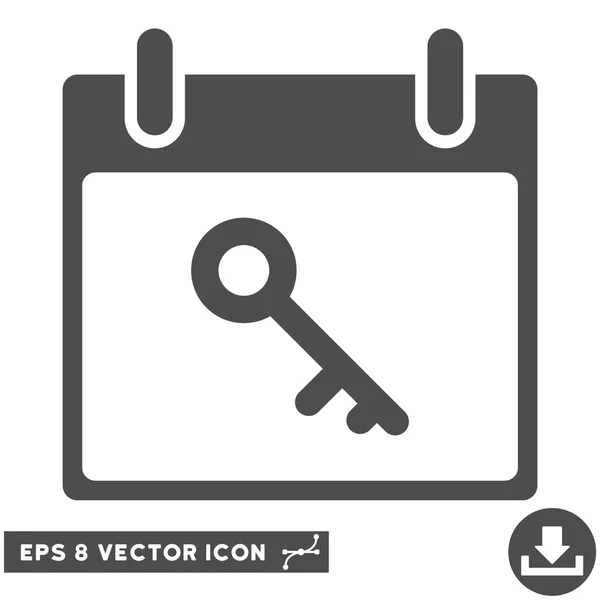 Schlüssel Kalendertag Vektor eps Symbol — Stockvektor