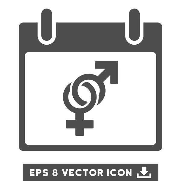 Marriage Calendar Day Vector Eps Icon — Stock Vector