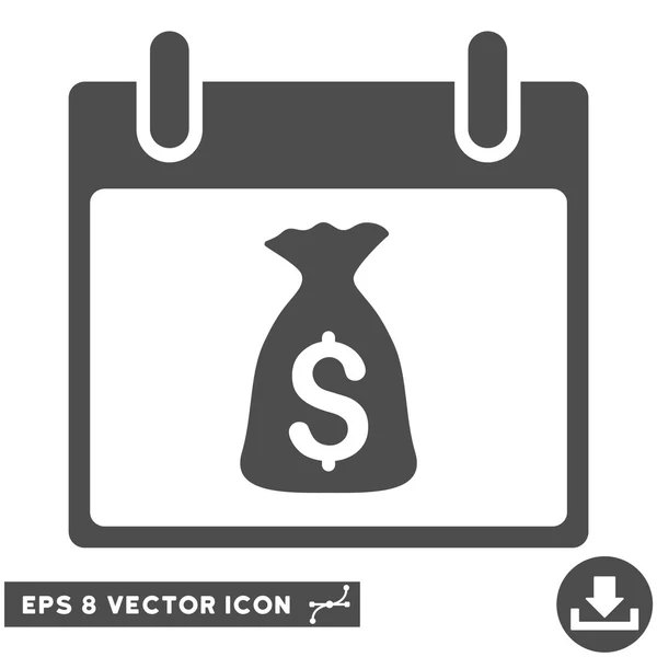 Geldbeutel kalendertag vektor eps icon — Stockvektor