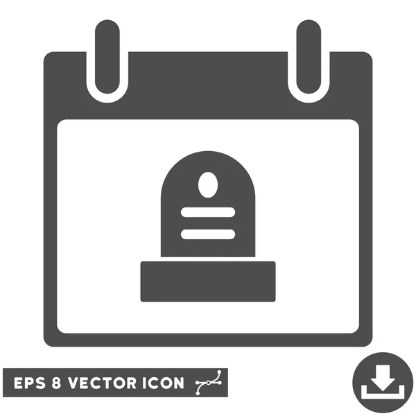 Rip Monumento Calendario Día Vector Eps icono — Vector de stock