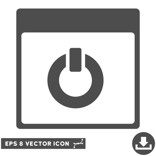 Accendi icona Eps vettoriale pagina calendario — Vettoriale Stock