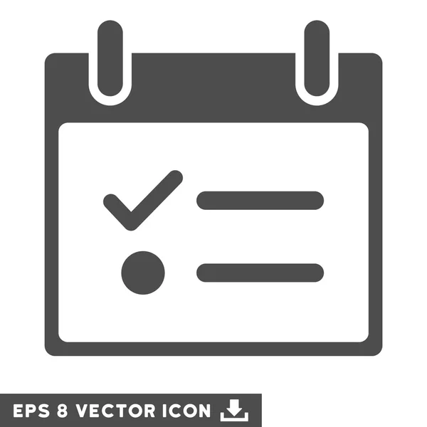 Lista Todo Calendário Dia Vector Eps Ícone —  Vetores de Stock