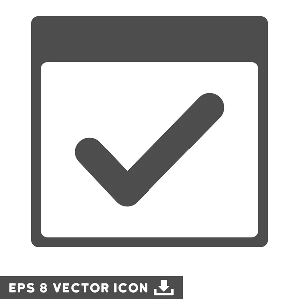 Érvényes nap naptári oldal vektor Eps ikon — Stock Vector