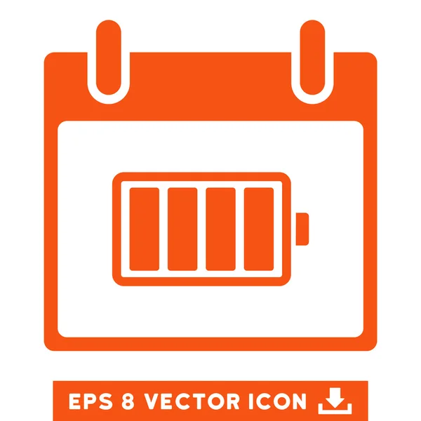 Akku Kalendertag Vektor eps Symbol — Stockvektor