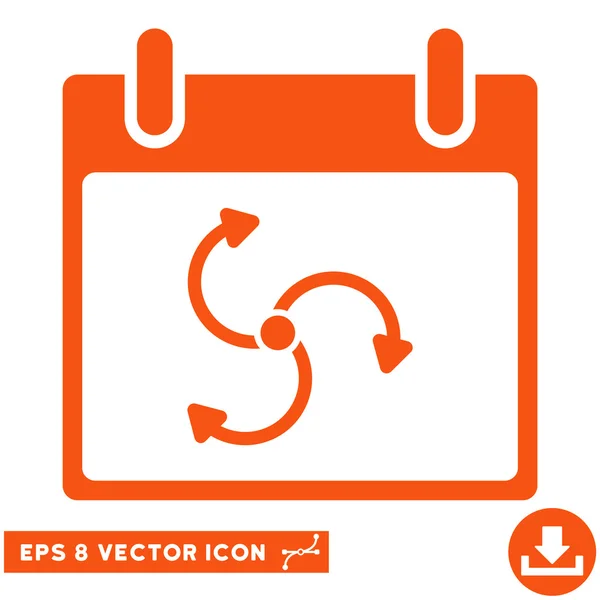 Ciclón Calendario Día Vector Eps Icono — Vector de stock