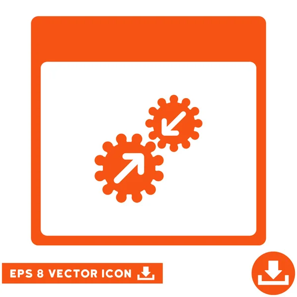 Accélérations Intégration Calendrier Page vectorielle Eps Icône — Image vectorielle