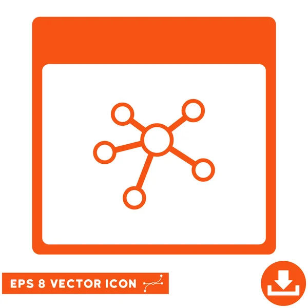 Links Kalenderseite Vektor eps Symbol — Stockvektor