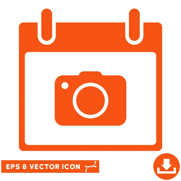 Photo Camera Calendar Day Vector Eps Icon — Stock Vector