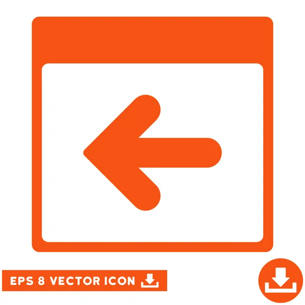 Calendário anterior Dia Vector Eps Ícone — Vetor de Stock