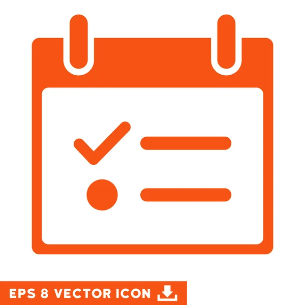 Todo-Liste Kalender-Tag-Vektor eps-Symbol — Stockvektor