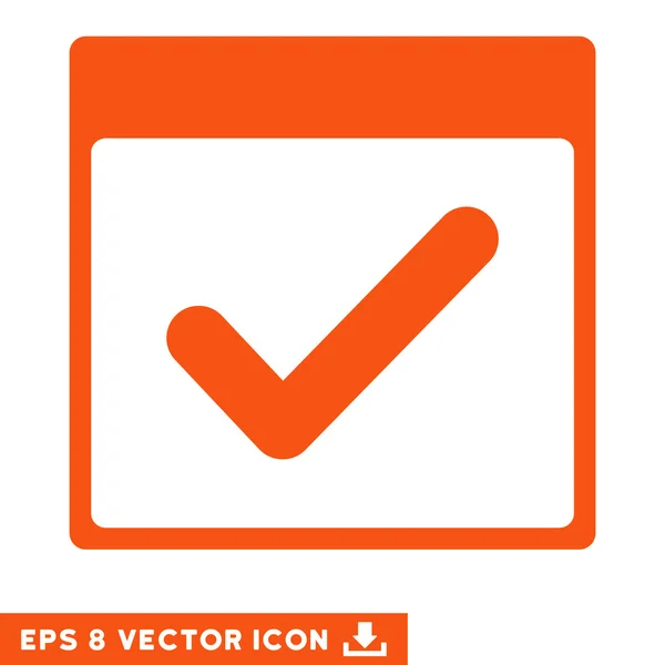 Válido Dia Calendário Página Vector Eps Icon — Vetor de Stock