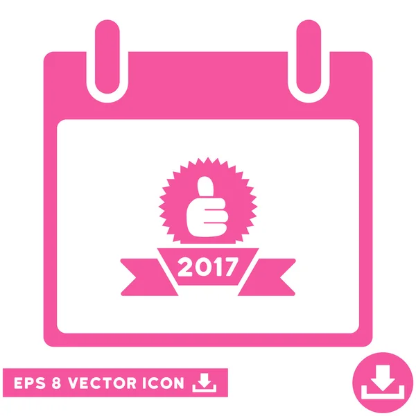 2017 Preisband Kalendertag Vektor eps icon — Stockvektor