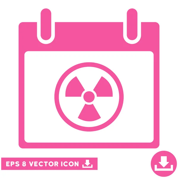 Atomic Calendar Day Vector Eps Icon — Stock Vector