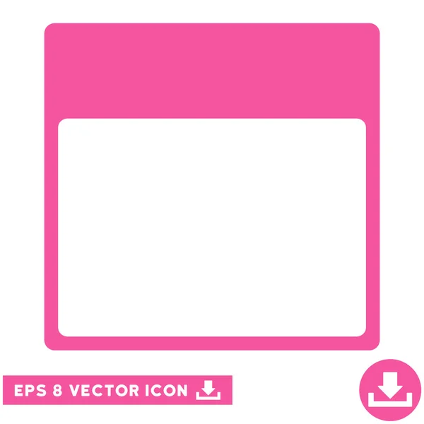 Calendar Page Template Vector Eps Icon — Stock Vector