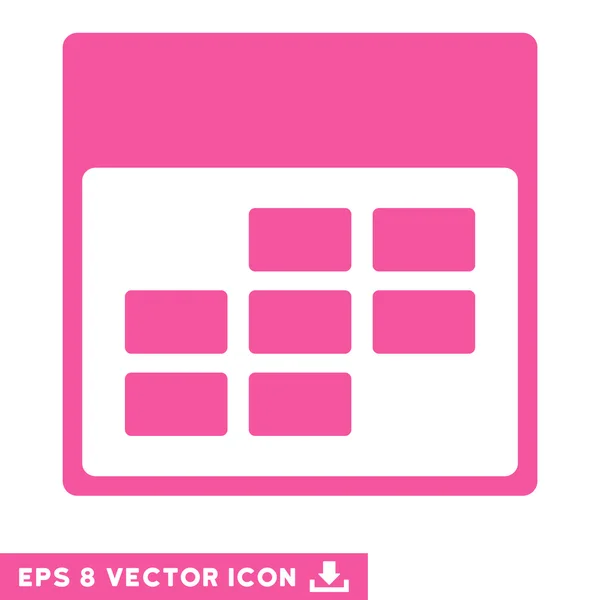 Calendario Mes Cuadrícula Vector Eps Icono — Archivo Imágenes Vectoriales