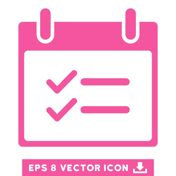 Kontrollkästchen Kalendertag Vektor eps Symbol — Stockvektor