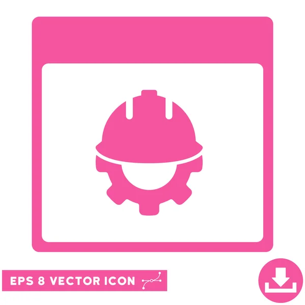 Calendario de desarrollo Página Vector Eps Icono — Vector de stock