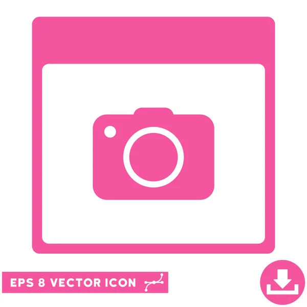 Foto Kamera Kalender Seite Vektor eps Symbol — Stockvektor