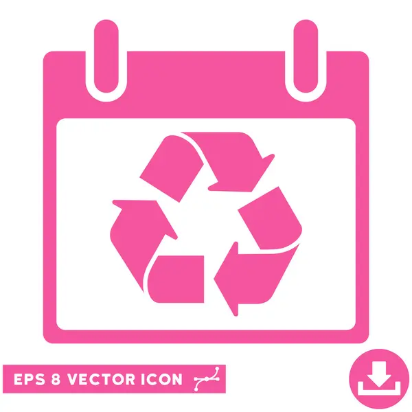 Recycle Calendar Day Vector Eps Icon — Stock Vector