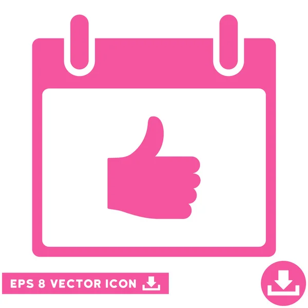 Thumb Up Calendar Day Vector Eps Icon — Stock Vector