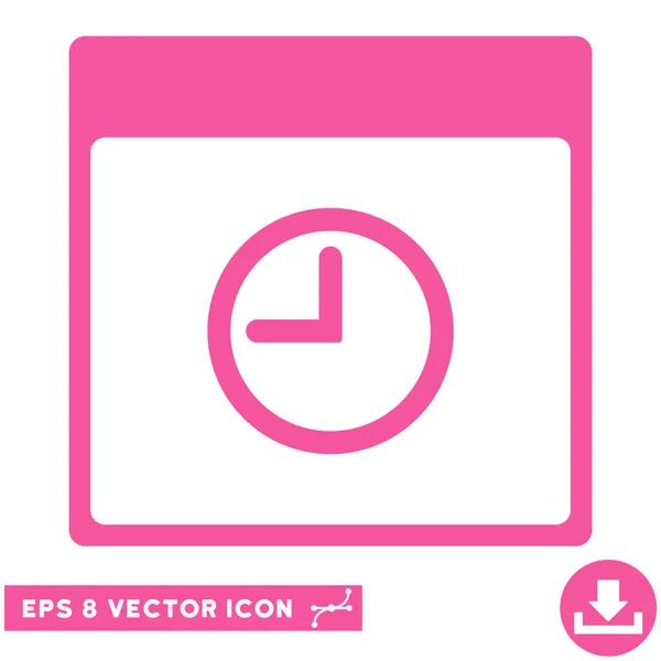 Time Calendar Page Vector Eps Icon — Stock Vector