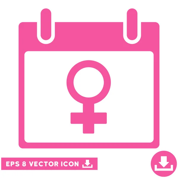 Venus weibliches Symbol Kalendertag Vektor eps Symbol — Stockvektor