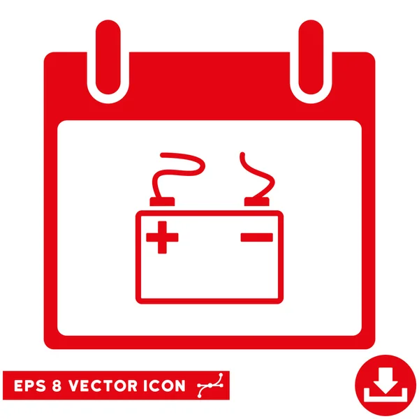 Acumulador Calendário Dia Vector Eps Icon — Vetor de Stock