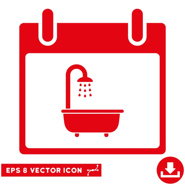 Bad Kalender Tag Vektor eps Symbol — Stockvektor