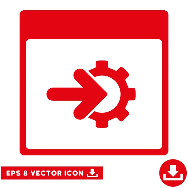 Kogge integratie kalenderpictogram pagina Vector Eps — Stockvector