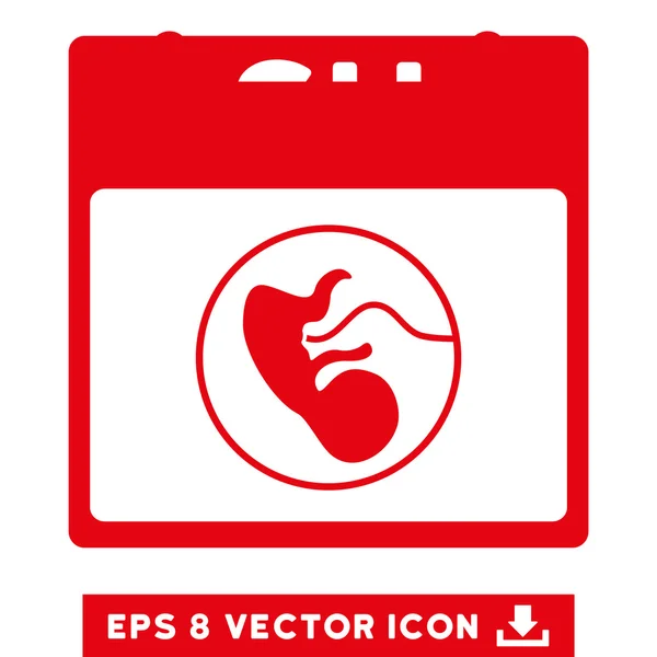 Domingo Calendario Página Vector Eps icono — Vector de stock