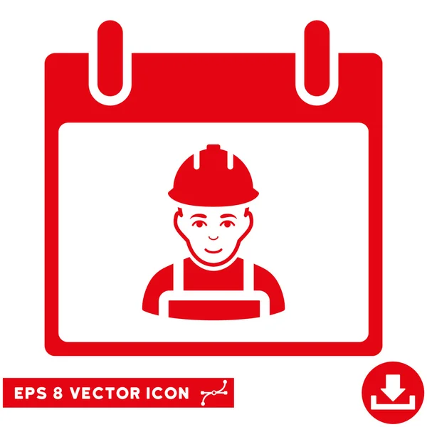 Día del calendario del trabajador Vector Eps icono — Archivo Imágenes Vectoriales