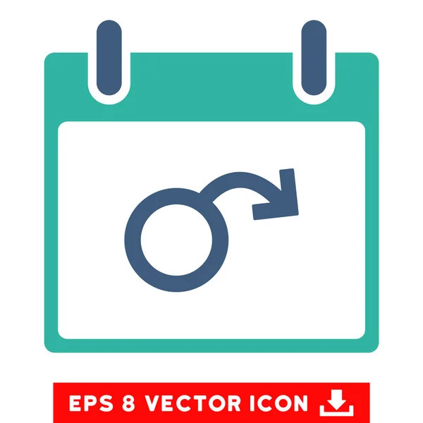 Impotence Calendar Day Vector Eps Icon — Stock Vector