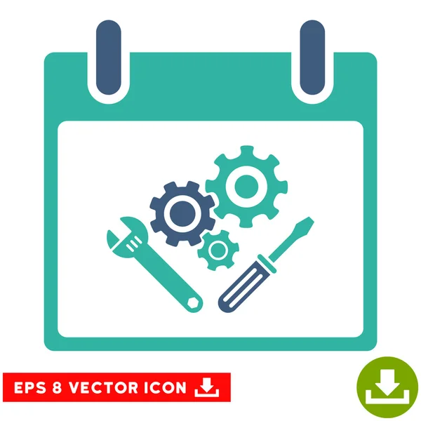 Instrumente de instrumente Calendar Ziua Vector Eps Icon — Vector de stoc