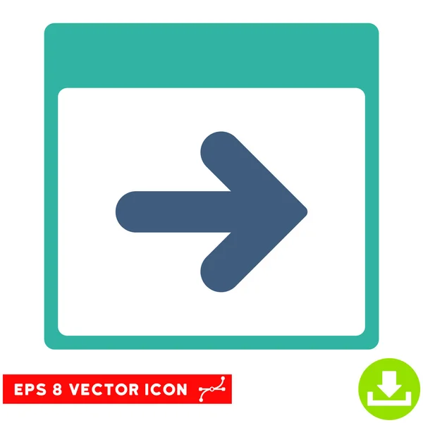 Próximo Calendário Dia Vector Eps Ícone — Vetor de Stock