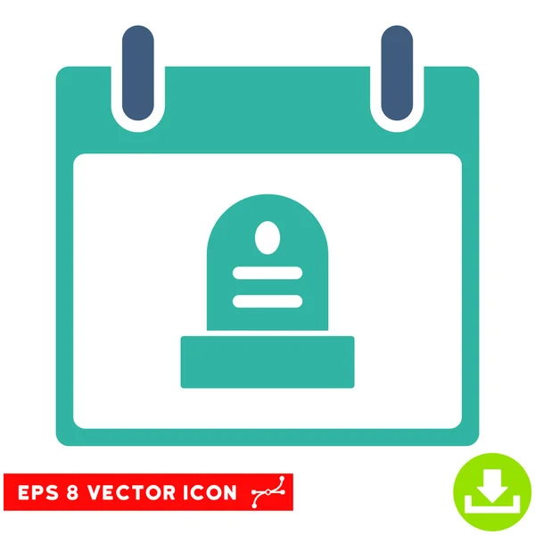 Rip monument kalendertag vektor eps icon — Stockvektor