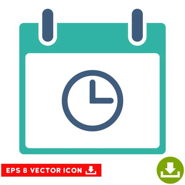 Horário Calendário Dia Vector Eps Ícone — Vetor de Stock