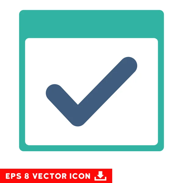 Válido Día Calendario Página Vector Eps icono — Vector de stock