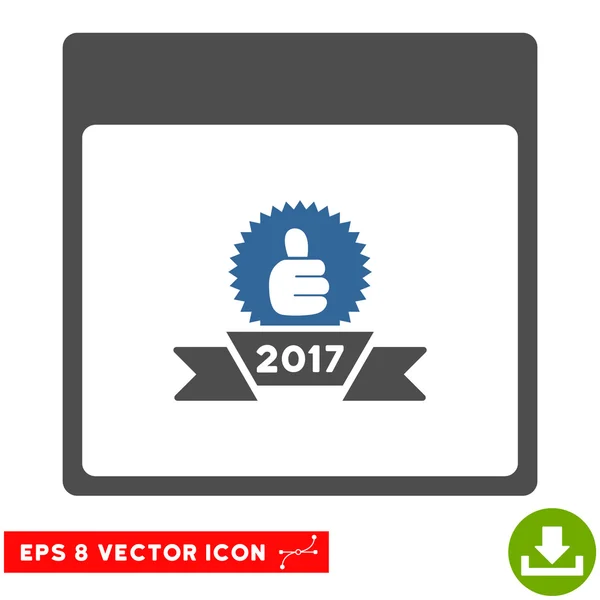 2017 Preisband Kalenderseite Vektor eps Symbol — Stockvektor
