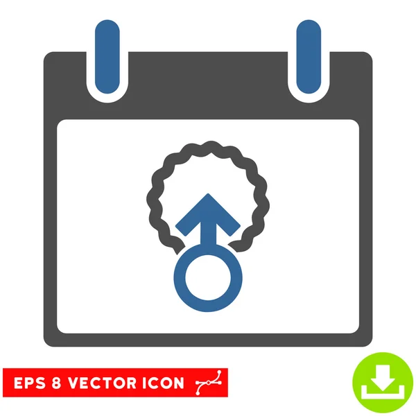 Zelle Penetration Kalender Tag Vektor eps Symbol — Stockvektor