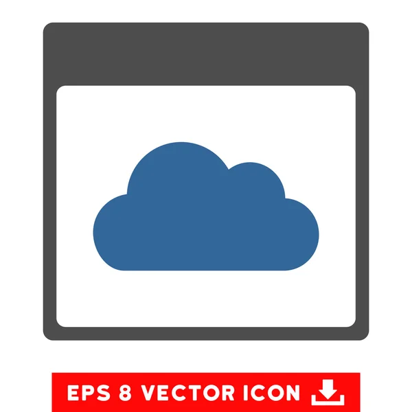 Bulut takvim sayfası vektör Eps simgesini — Stok Vektör