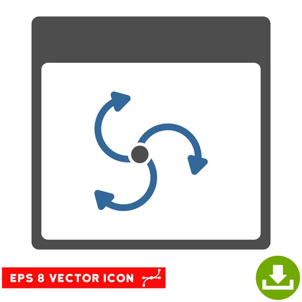 Ciclón Calendario Página Vector Eps icono — Vector de stock