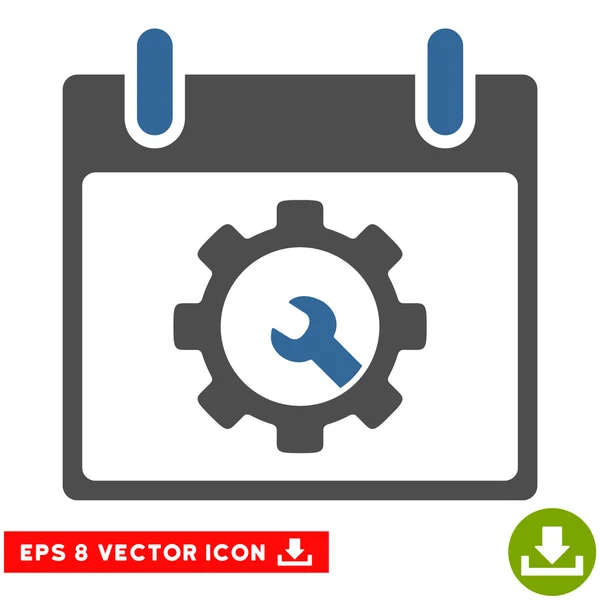 Opciones Herramientas Calendario Día Vector Eps Icono — Vector de stock