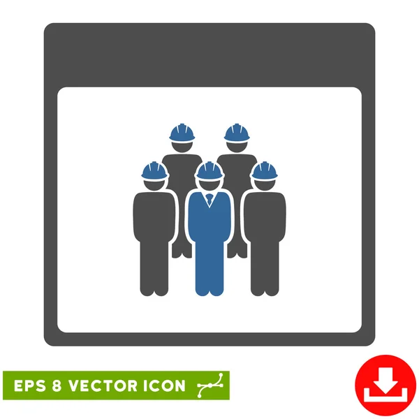 Personal Kalender Seite Vektor eps Symbol — Stockvektor
