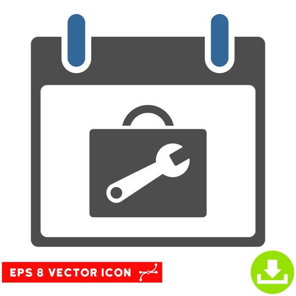 Werkzeugkasten Kalender Tag Vektor eps Symbol — Stockvektor