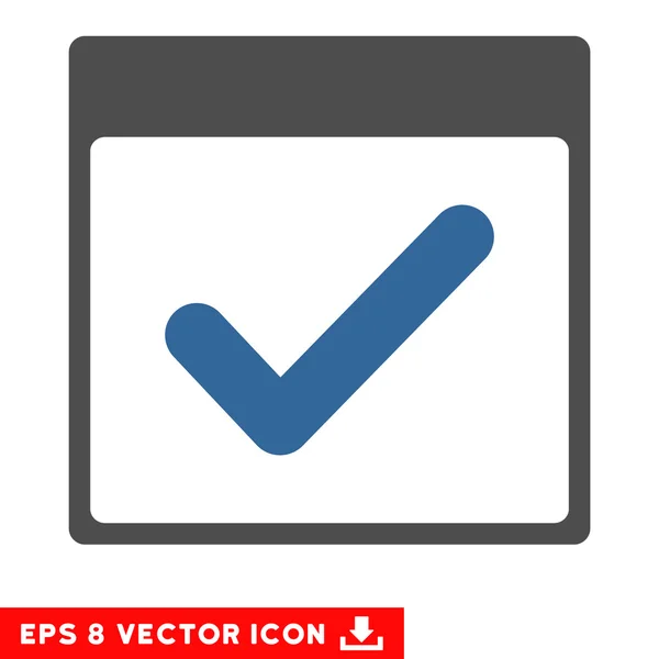 Válido Día Calendario Página Vector Eps icono — Vector de stock