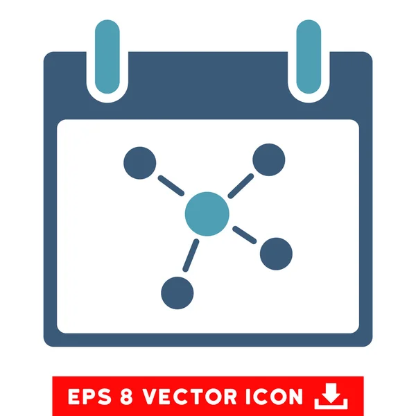 Verbindungen kalendertag vektor eps symbol — Stockvektor