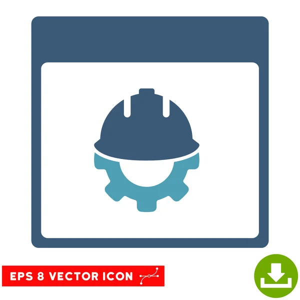 Página de calendário de desenvolvimento Vector Eps Icon —  Vetores de Stock